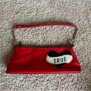 Urban Outfitters Red 'True' Heart Clutch
